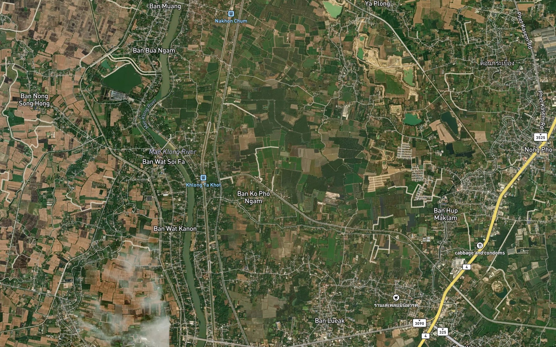 Satellite map of the Rang Chang Loi