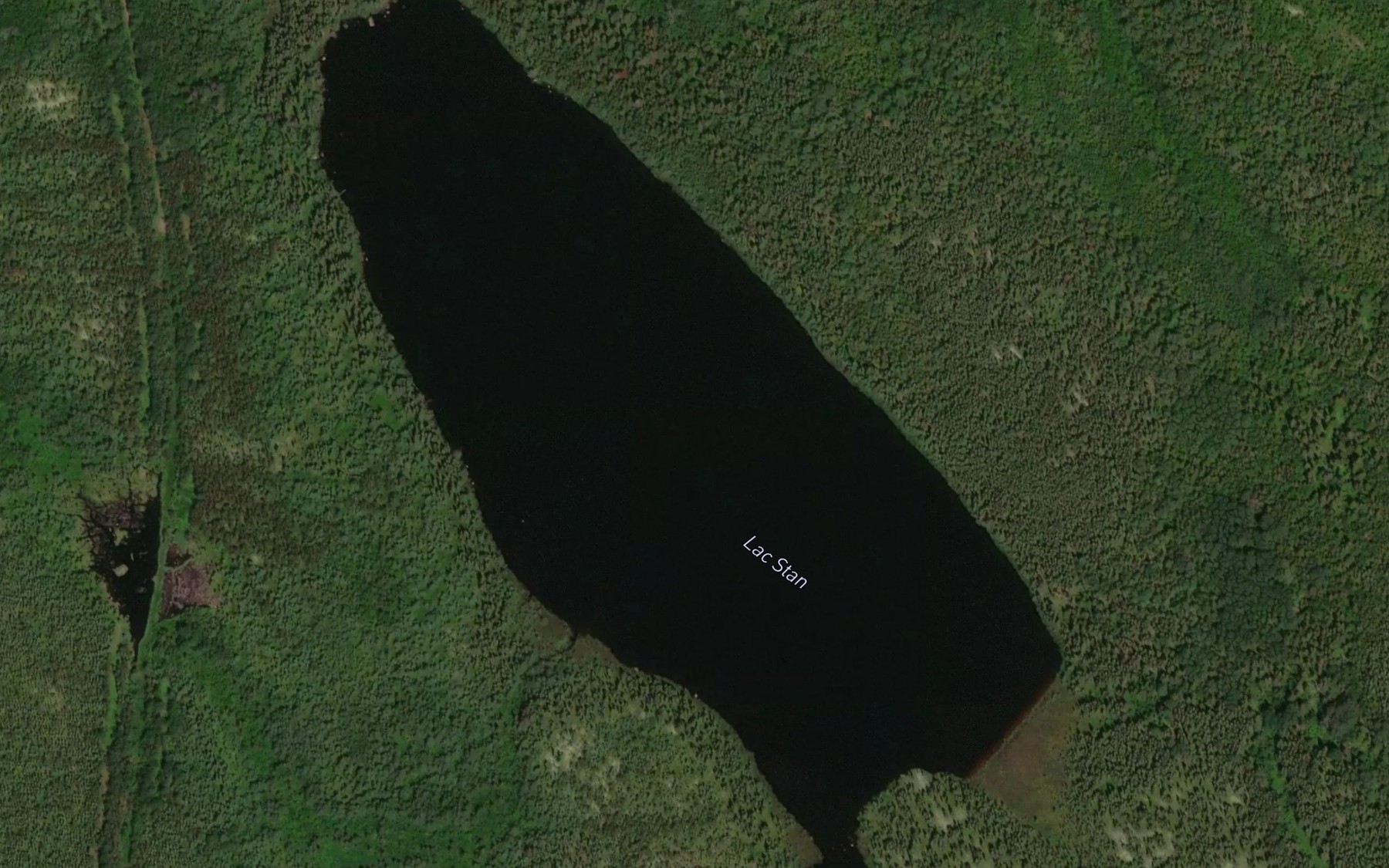 Satellite map of the Lac Stan