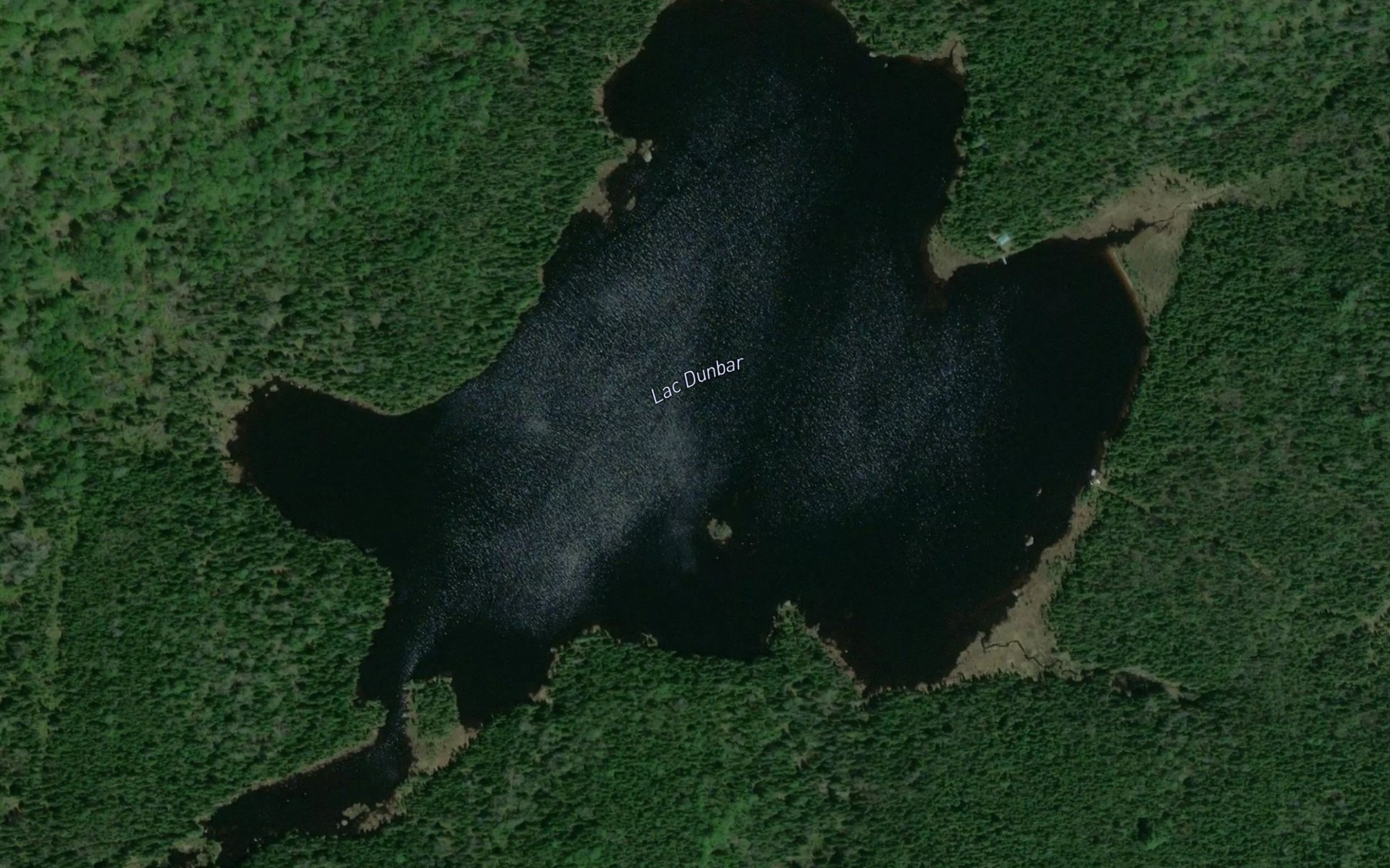 Satellite map of the Lac Dunbar