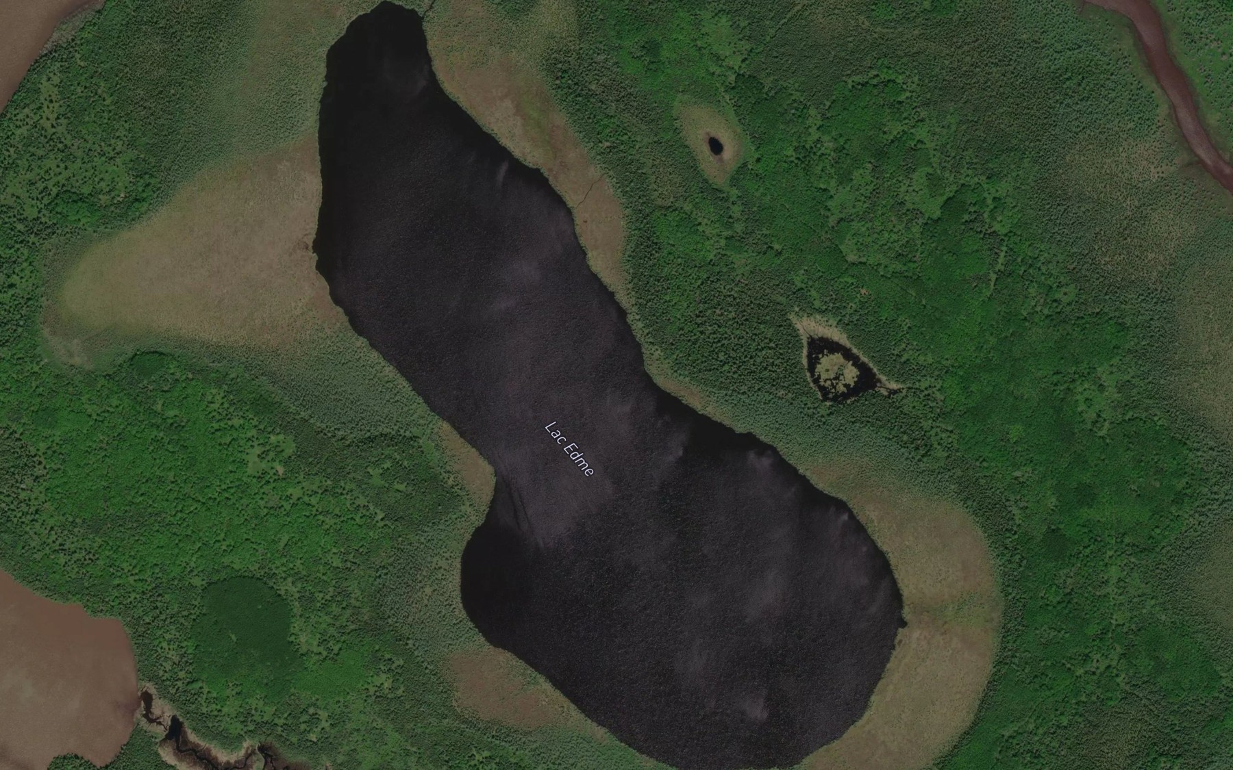 Satellite map of the Lac Edme