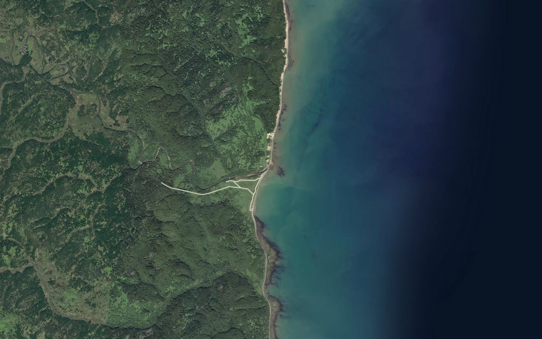 Satellite map of the Kura