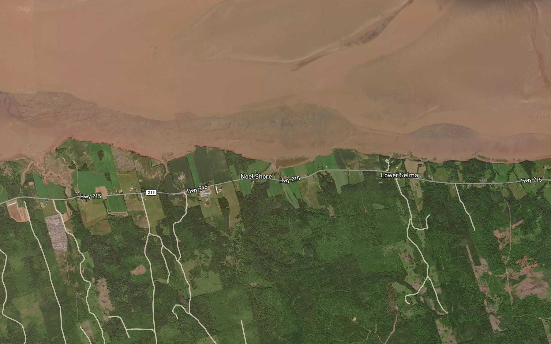 Satellite map of the Mungo Brook
