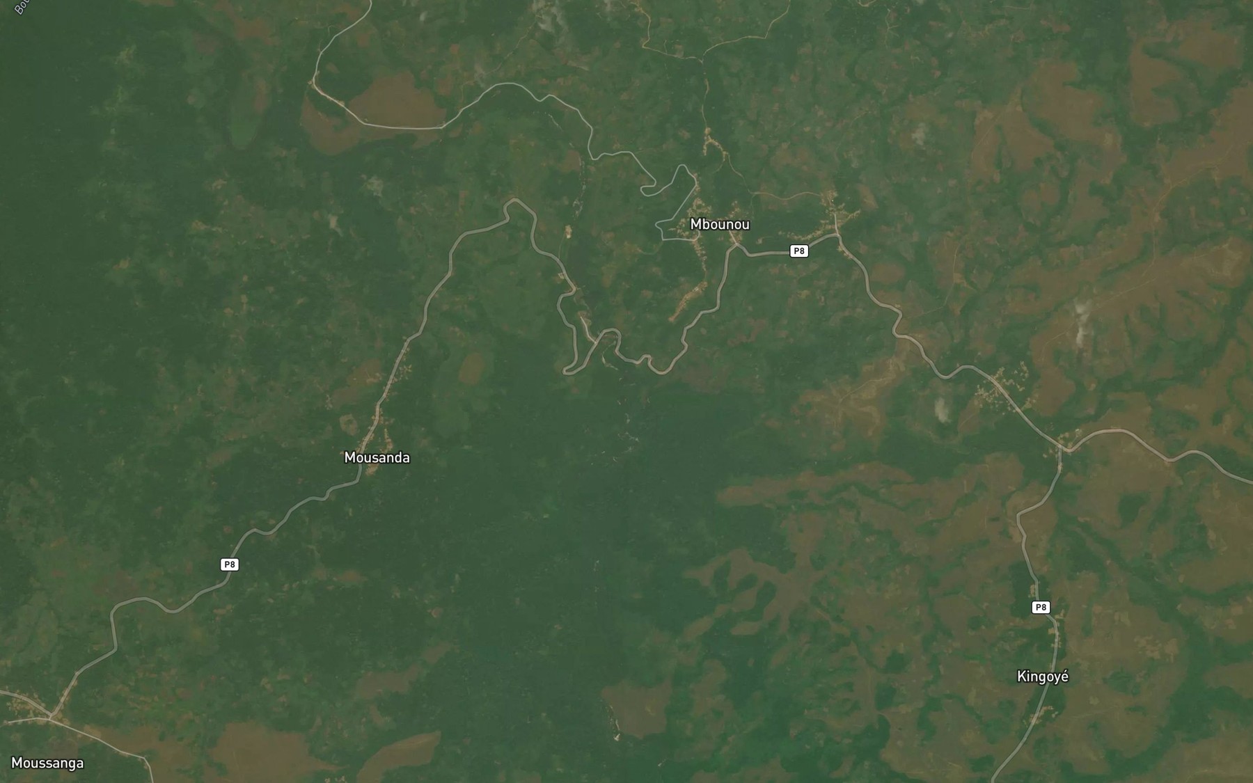 Satellite map of the Louloula