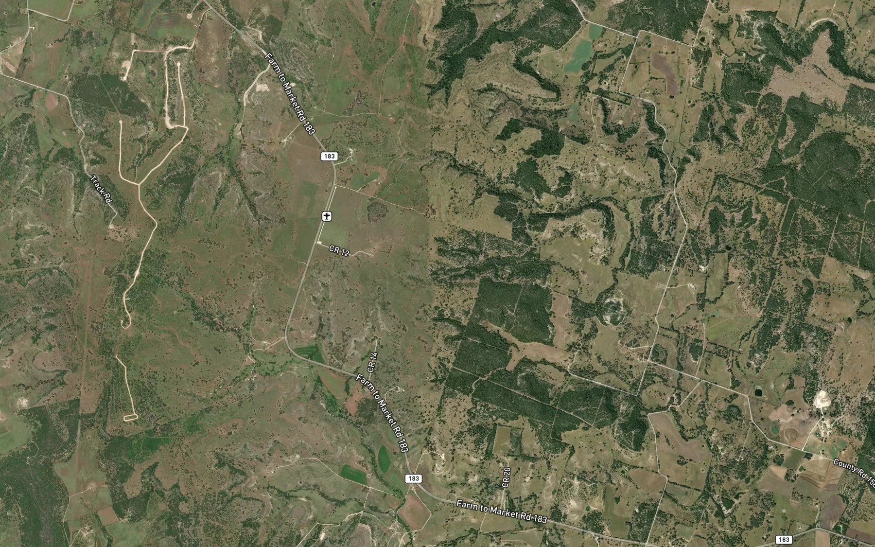 Satellite map of the Crownest Spring