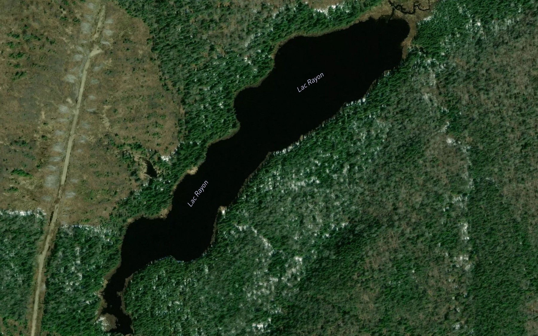 Satellite map of the Lac Rayon