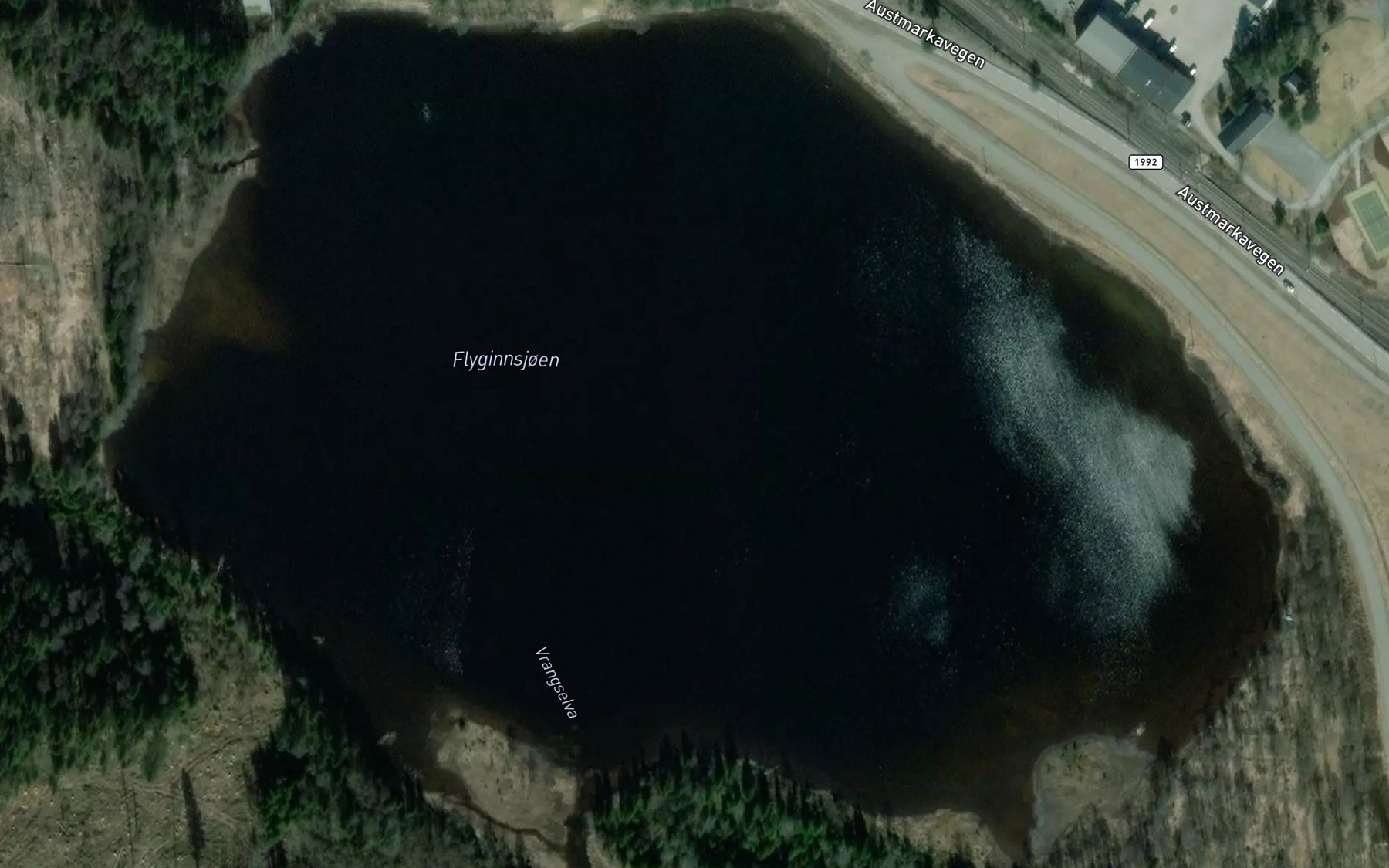 Satellite map of the Flygindsjoen