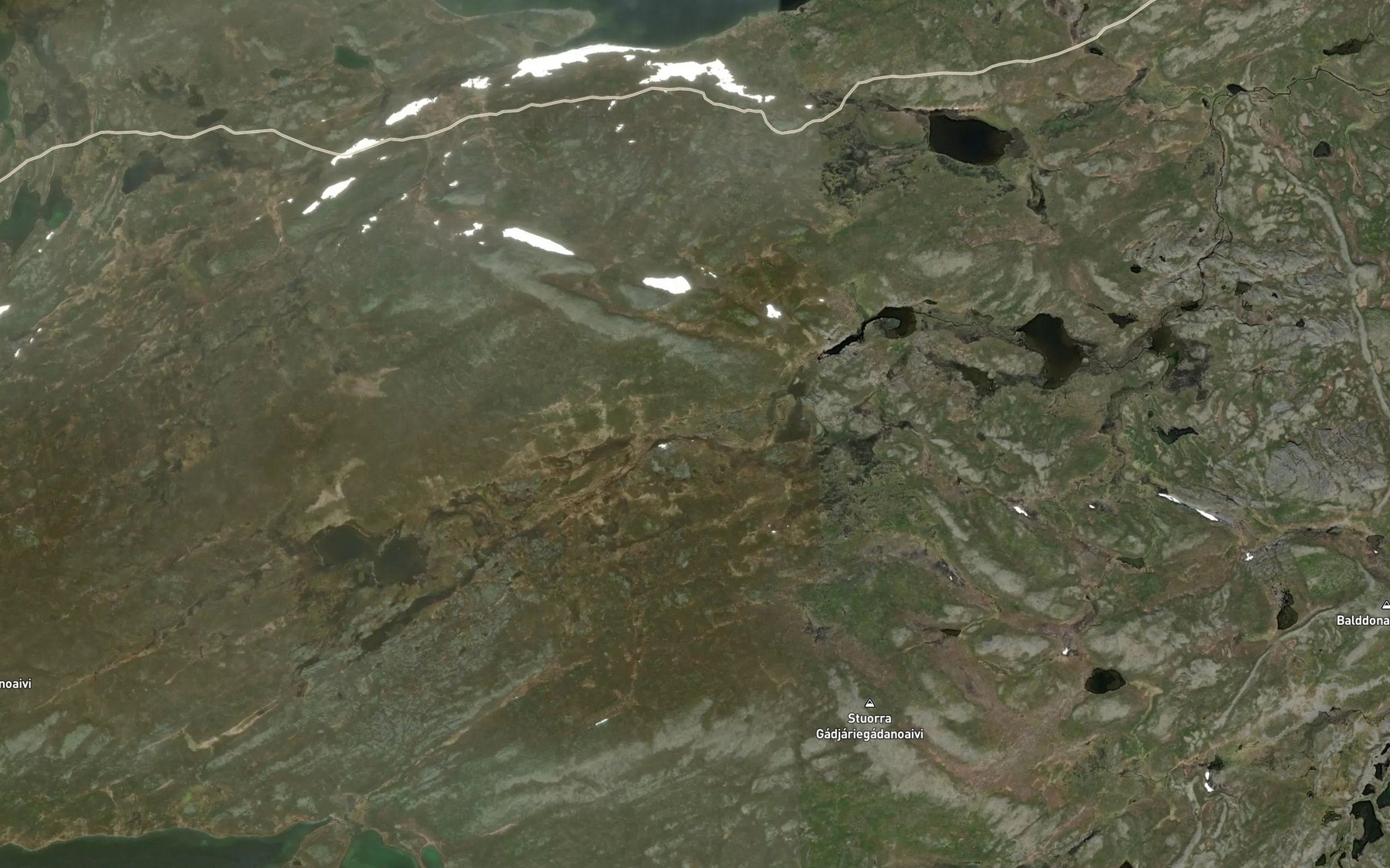 Satellite map of the Buoidejakka