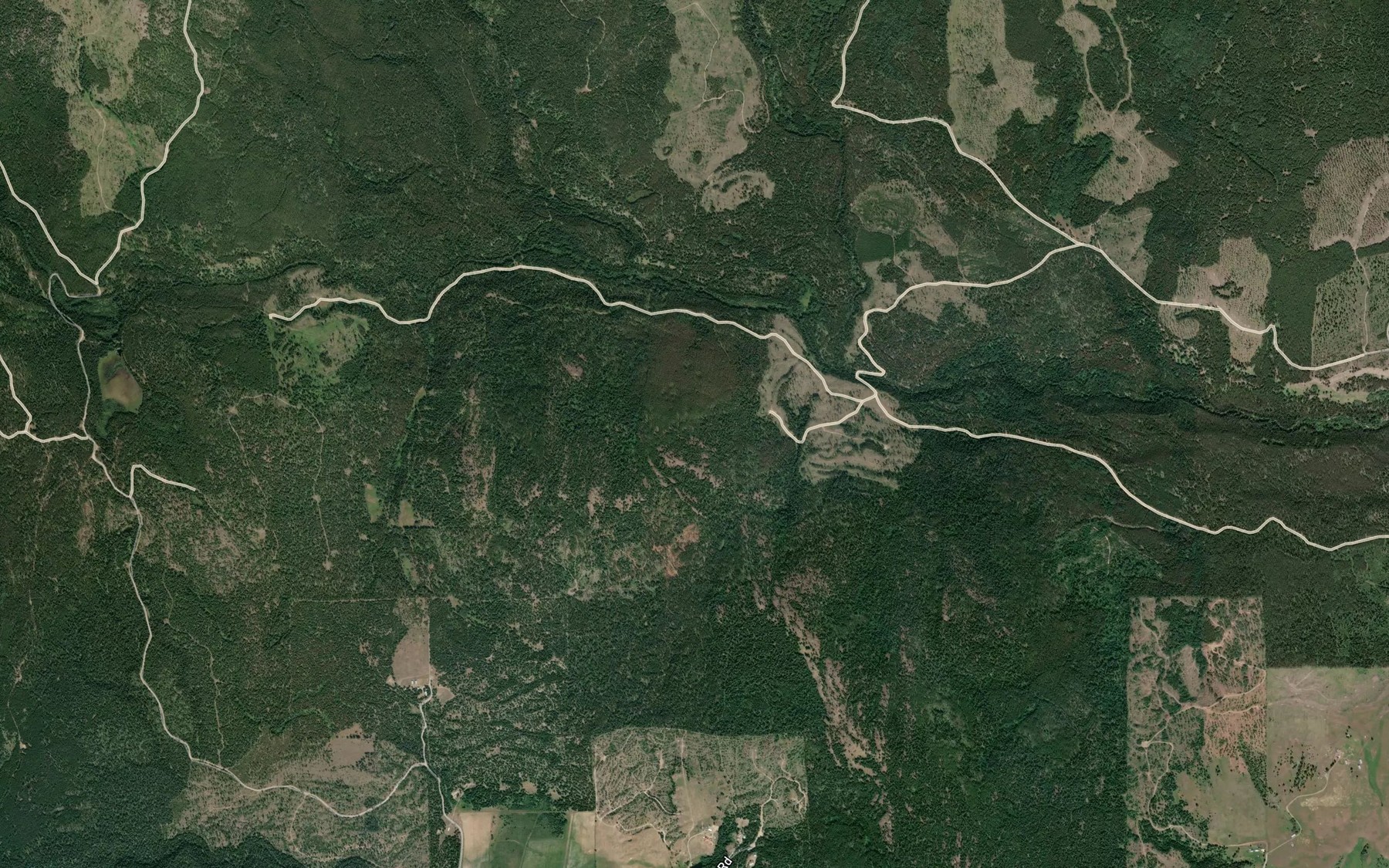 Satellite map of the McKinney Creek