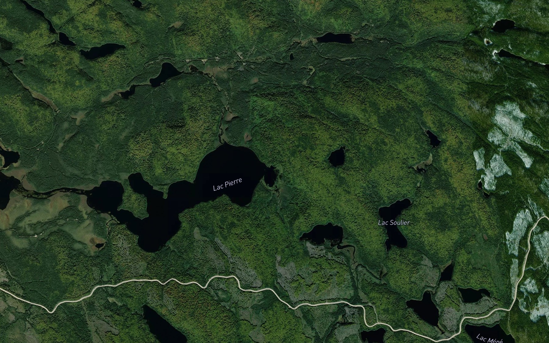 Satellite map of the Baie Sandy
