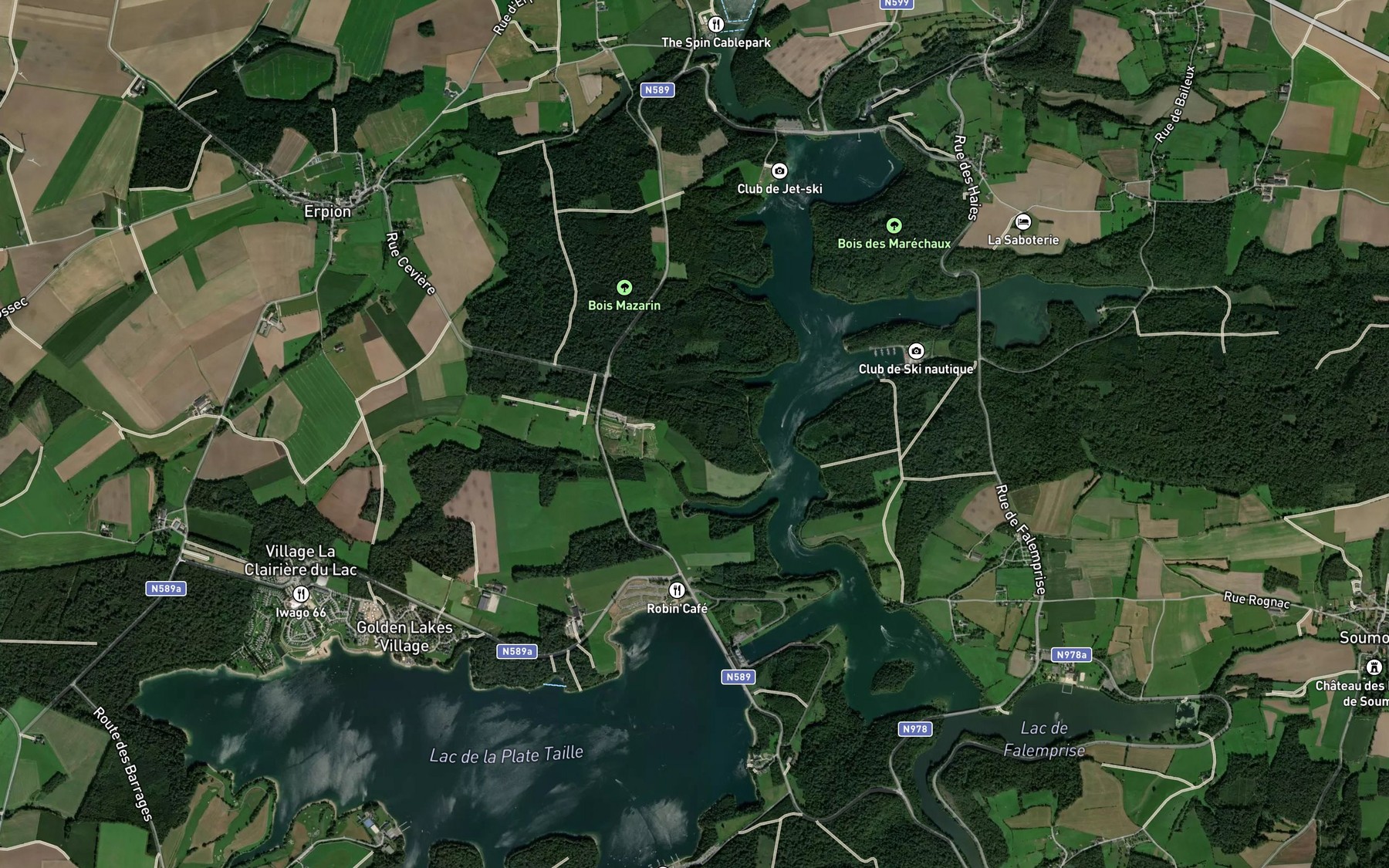 Satellite map of the Ry Jaune
