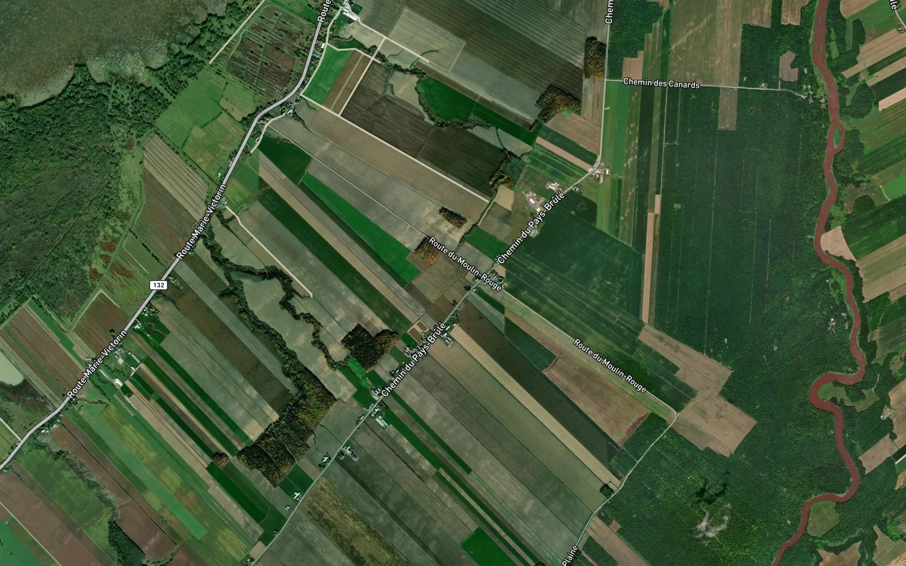 Satellite map of the Cours d'eau Fleurent