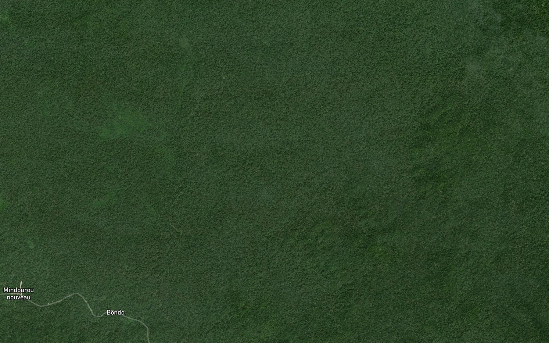 Satellite map of the Moamendjo