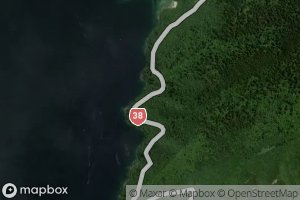 Satellite map of the Awaawaroa Stream