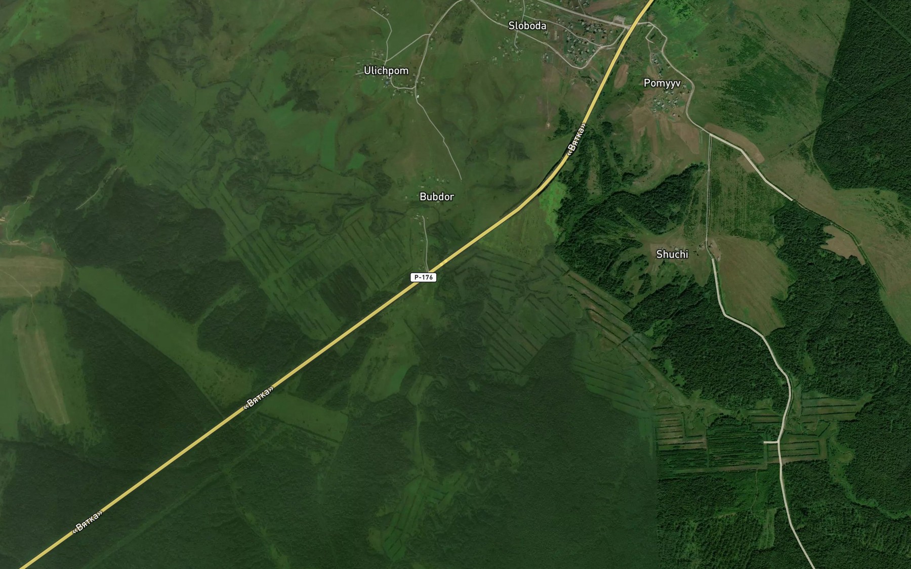 Satellite map of the Nilech