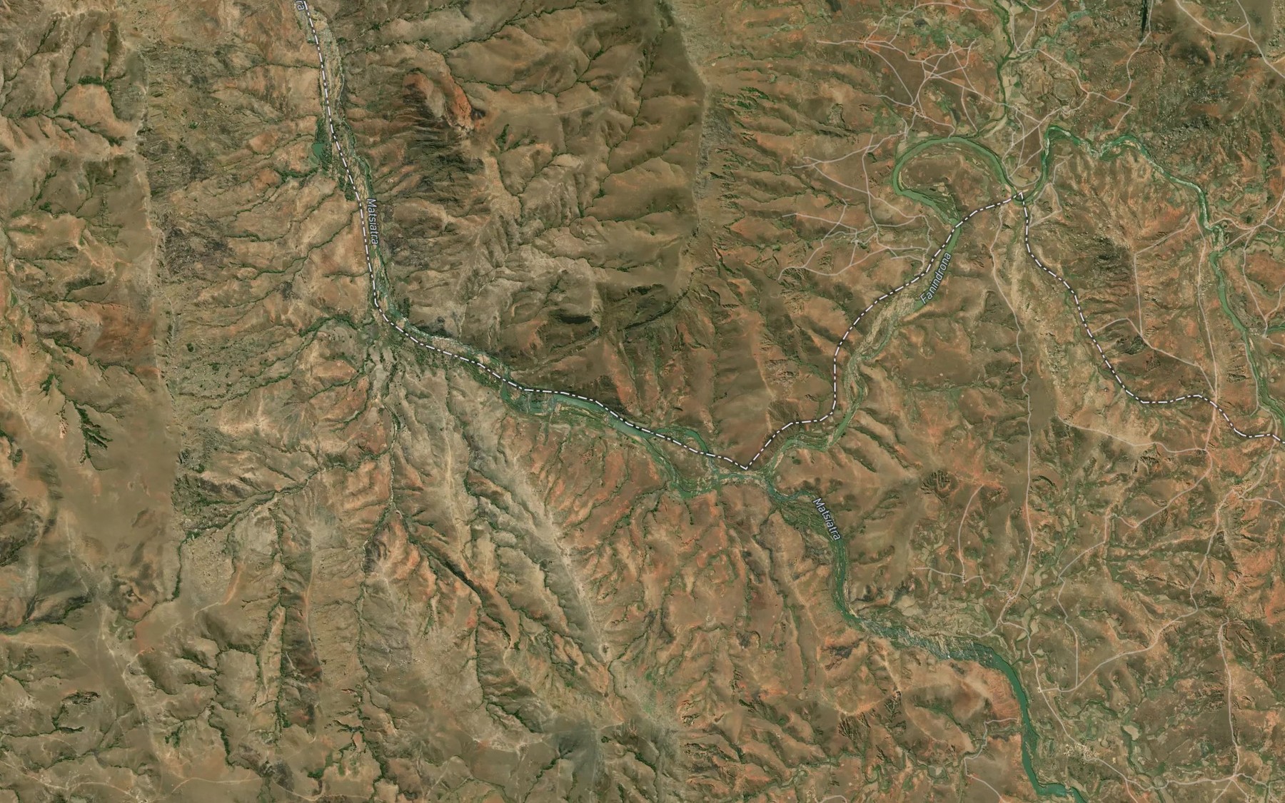 Satellite map of the Fanindrona