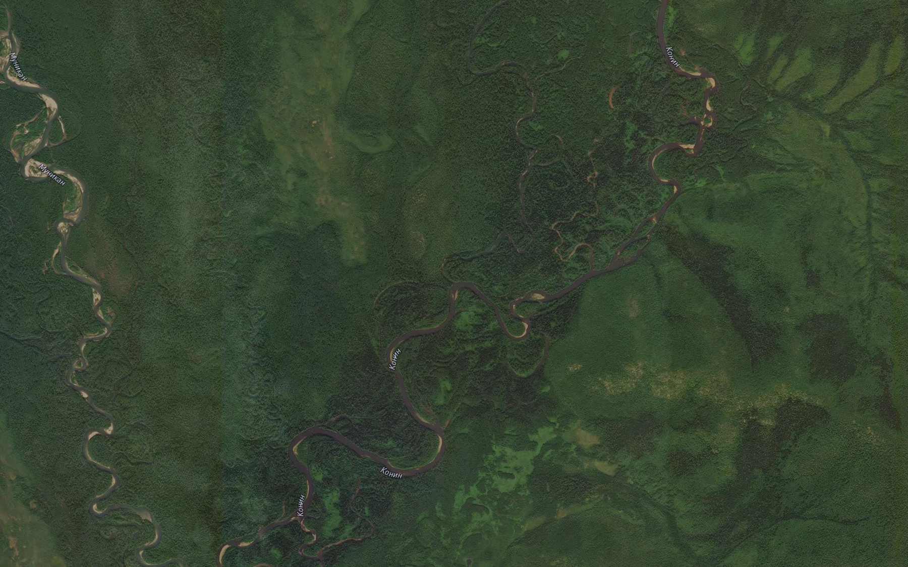 Satellite map of the Koninakan
