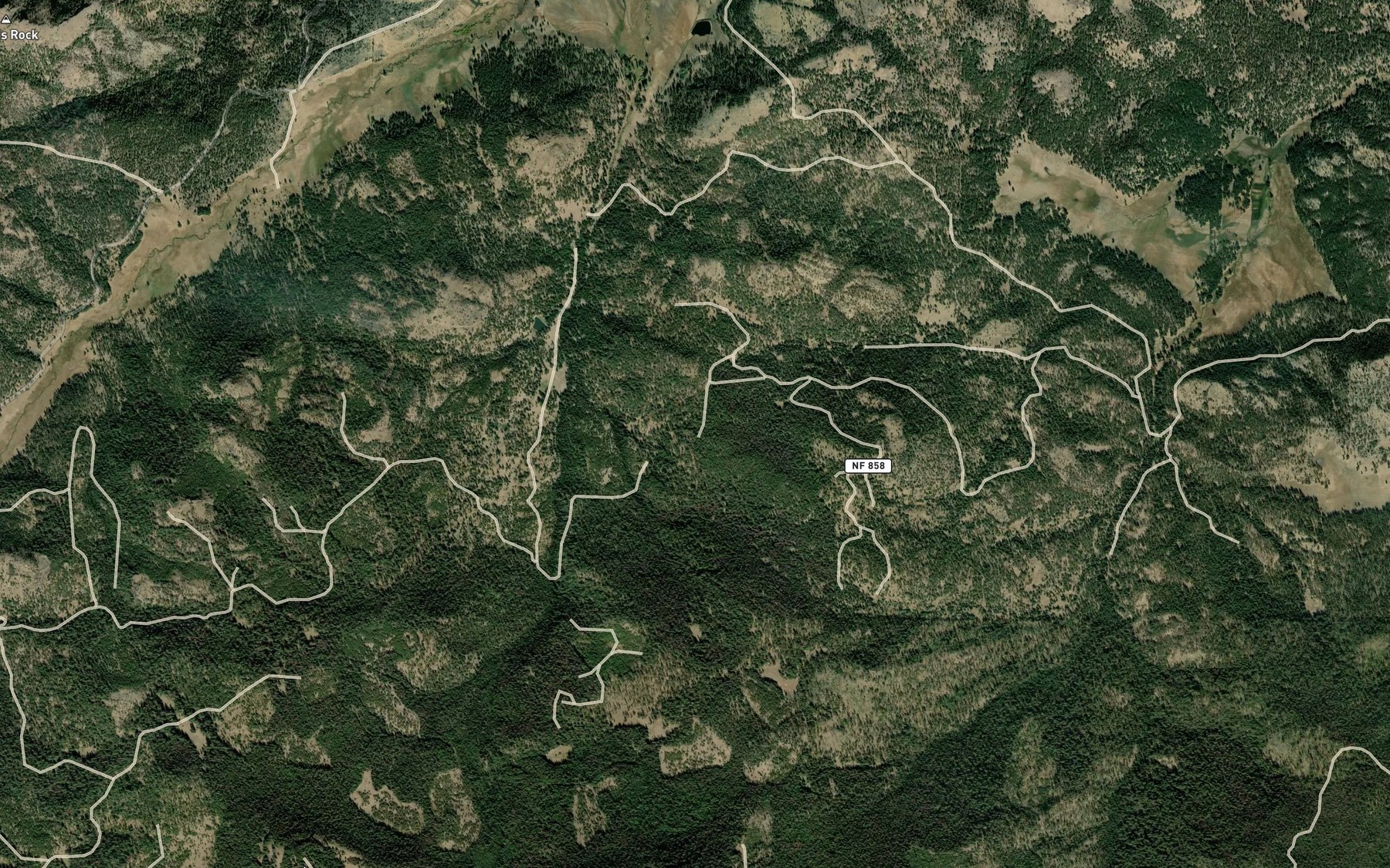 Satellite map of the Antelope Spring