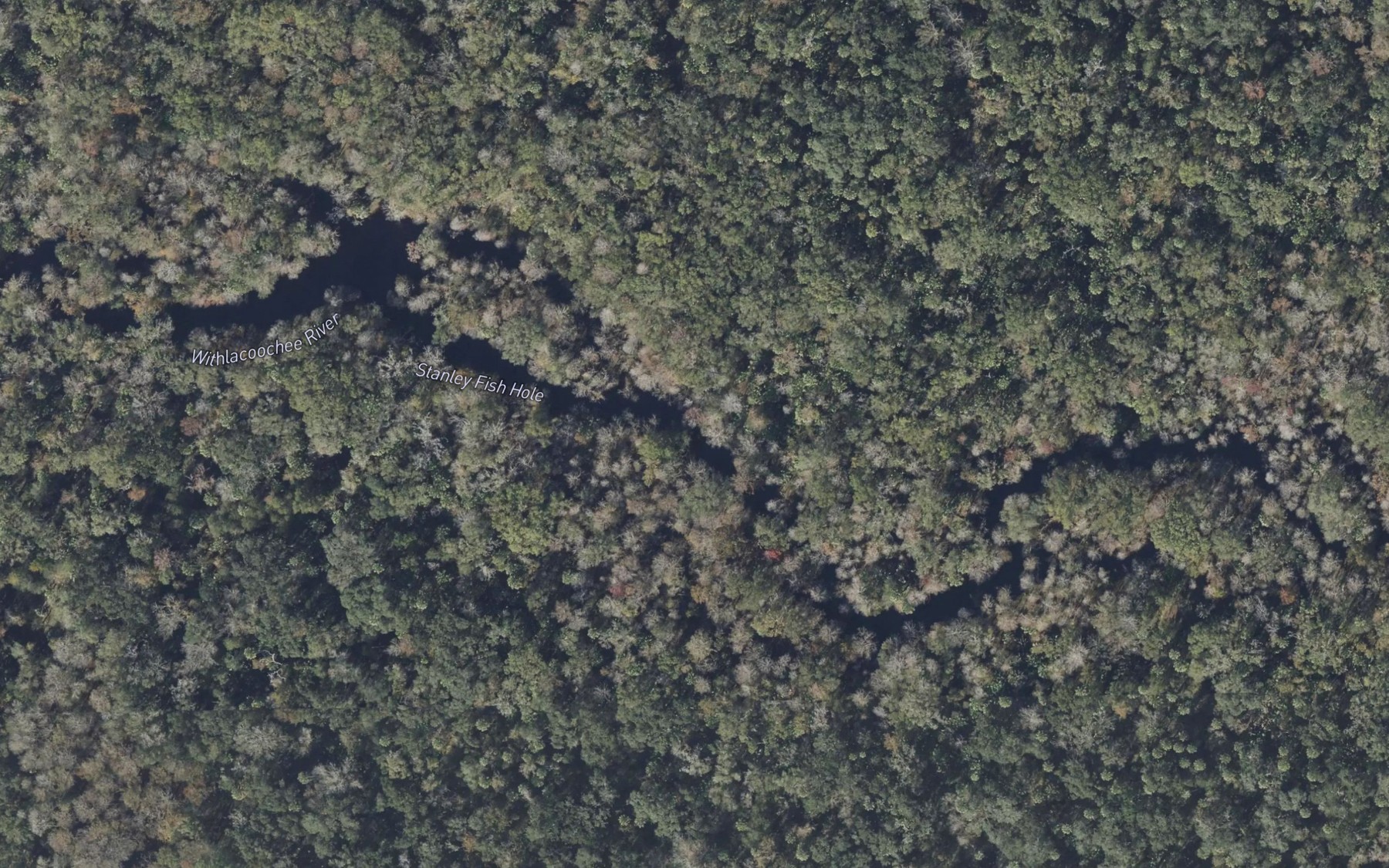 Satellite map of the Stanley Fish Hole