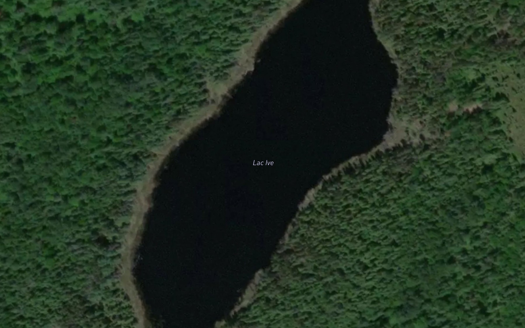 Satellite map of the Lac Ive