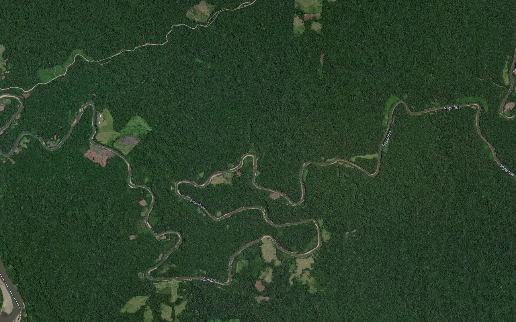 Satellite map of the Quebrada Mangual