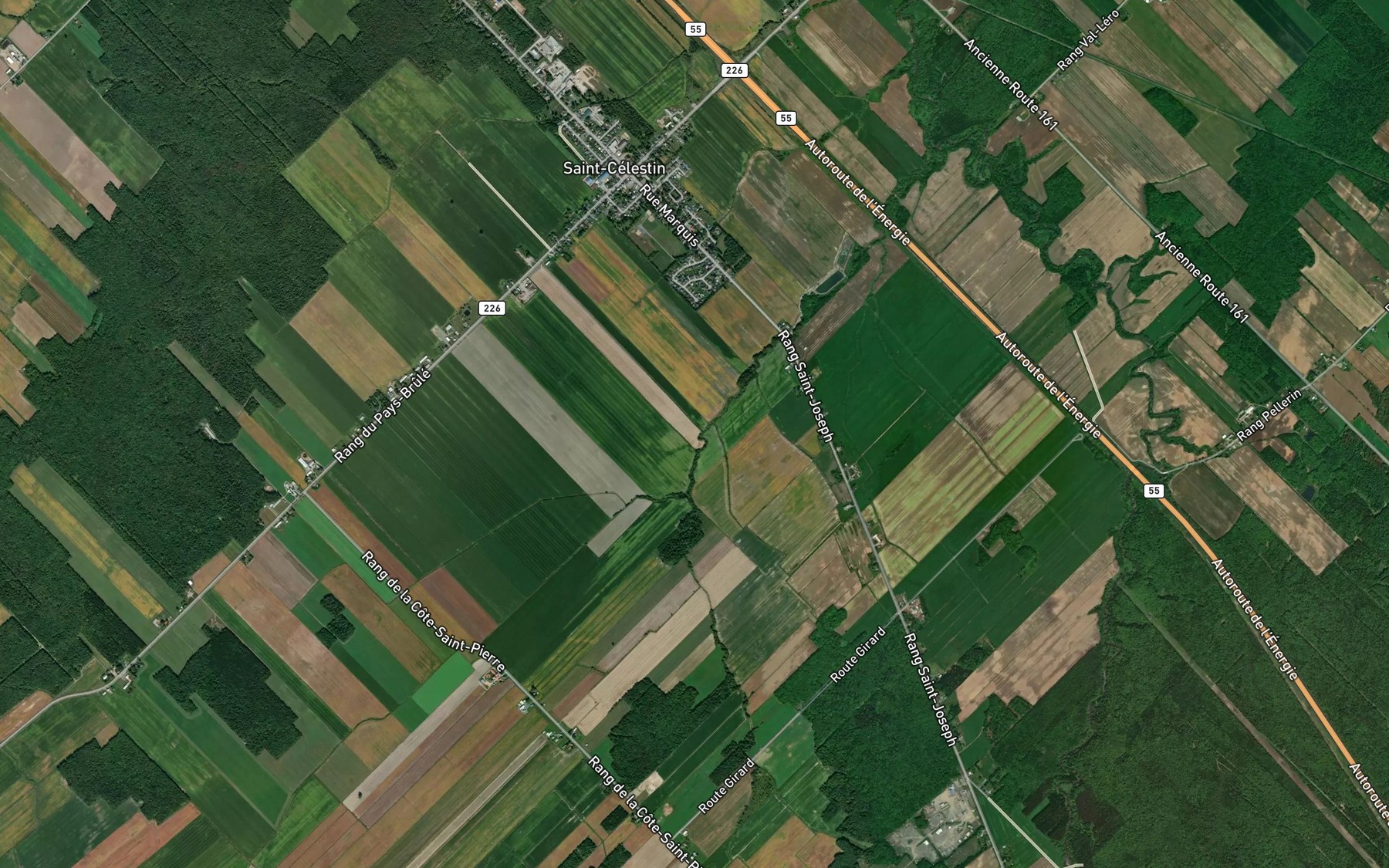 Satellite map of the Ruisseau du Pays Brule Partie Ouest
