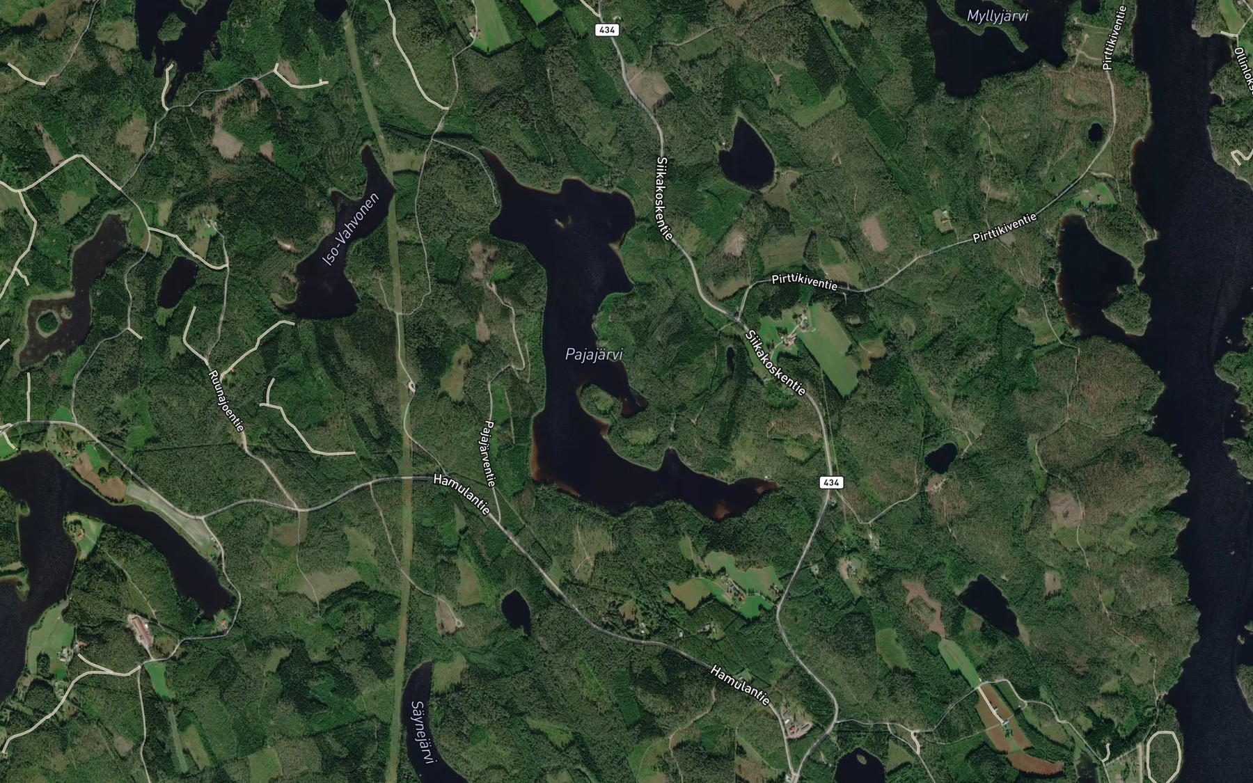 Satellite map of the Kannaksenlahti