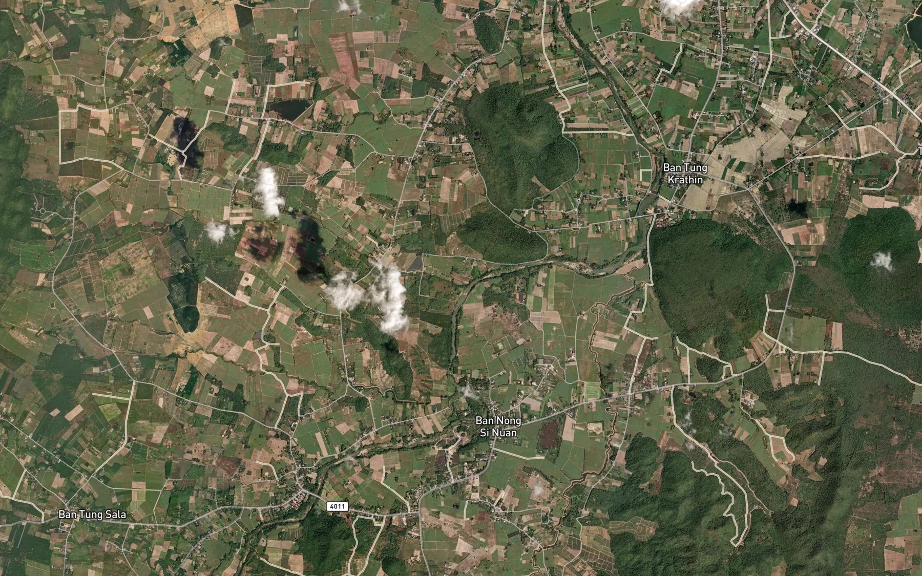 Satellite map of the Huai Si Siat