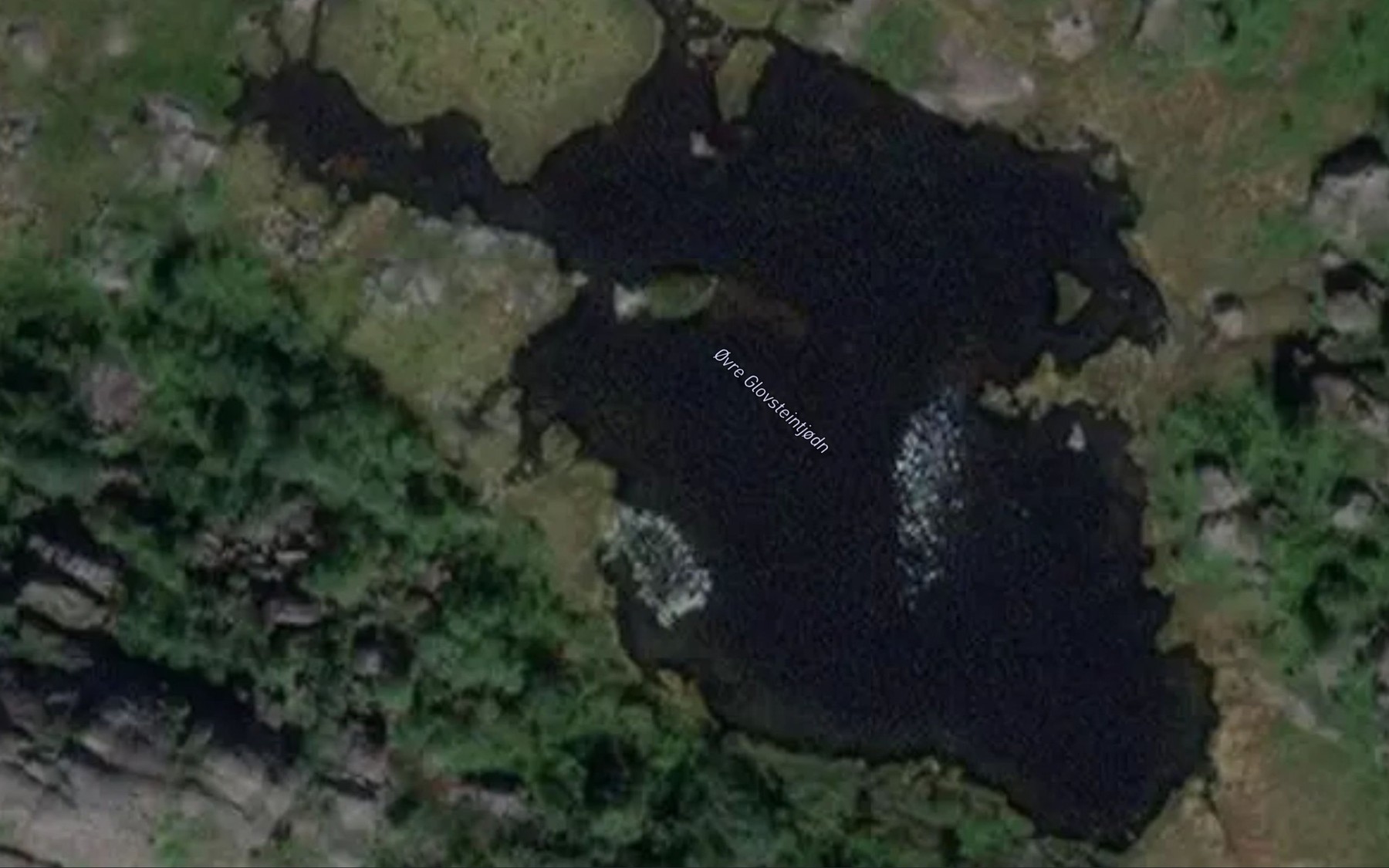 Satellite map of the Ovre Glovsteintjodn