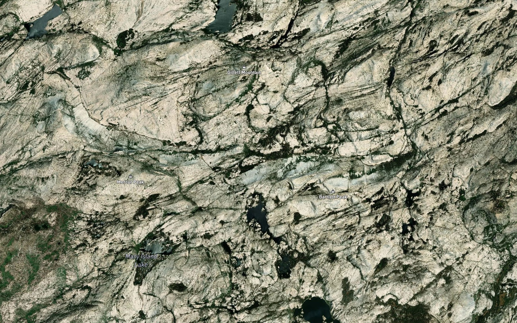 Satellite map of the East Fork Cherry Creek