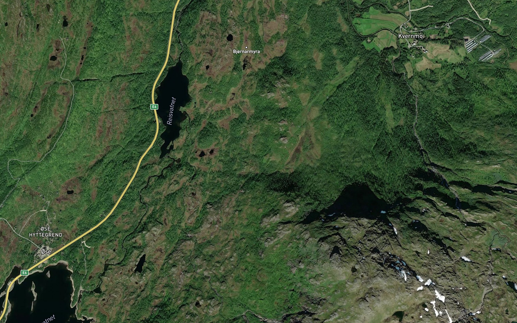 Satellite map of the Litlelasselva