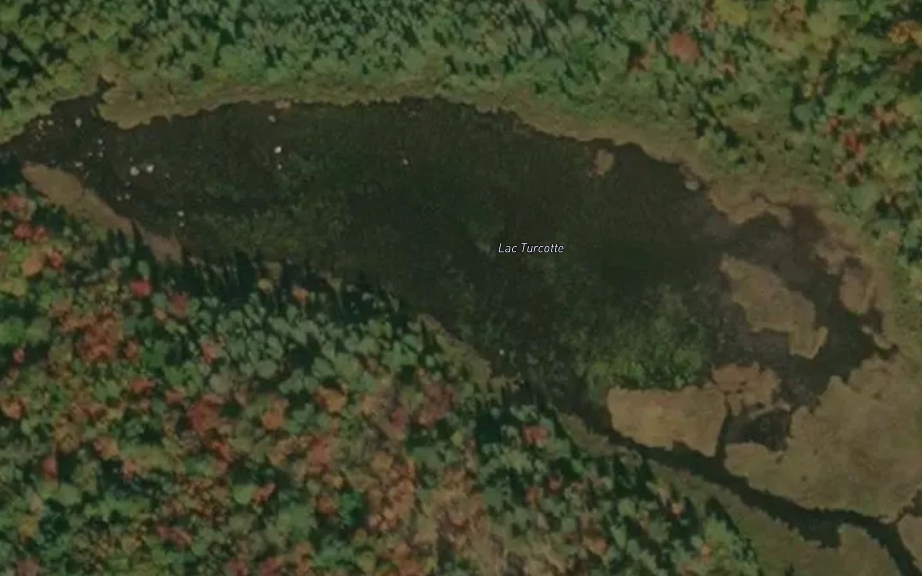 Satellite map of the Lac Turcotte