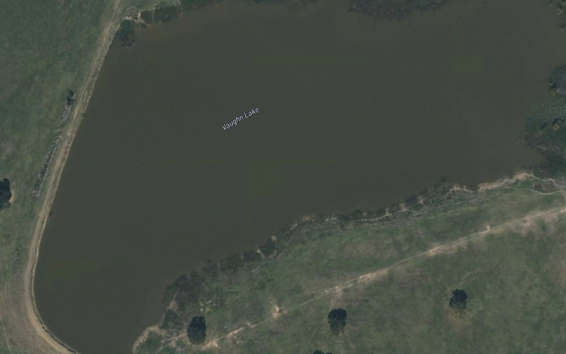 Satellite map of the Vaughn Lake