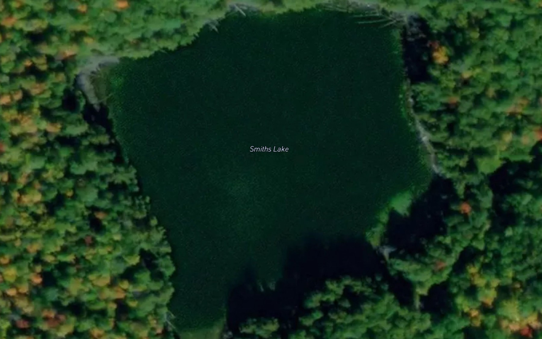 Satellite map of the Smiths Lake