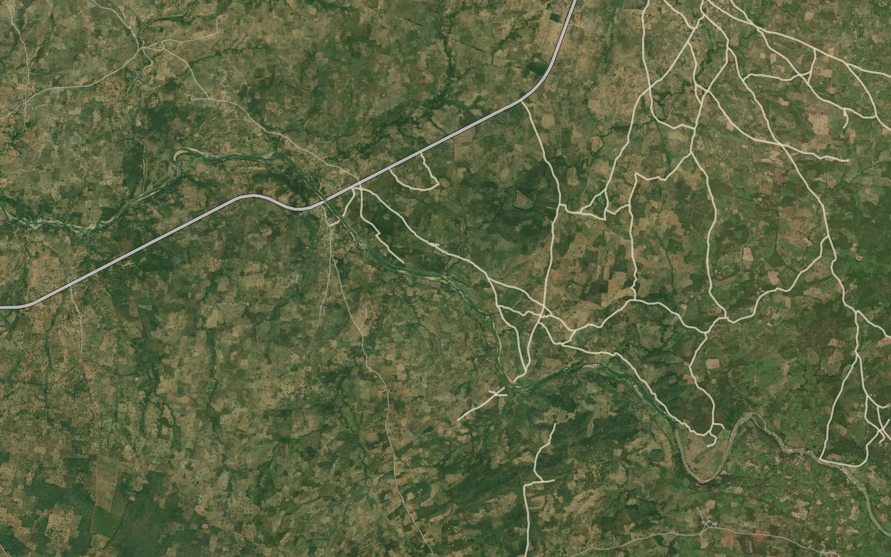 Satellite map of the River Mutumdaya