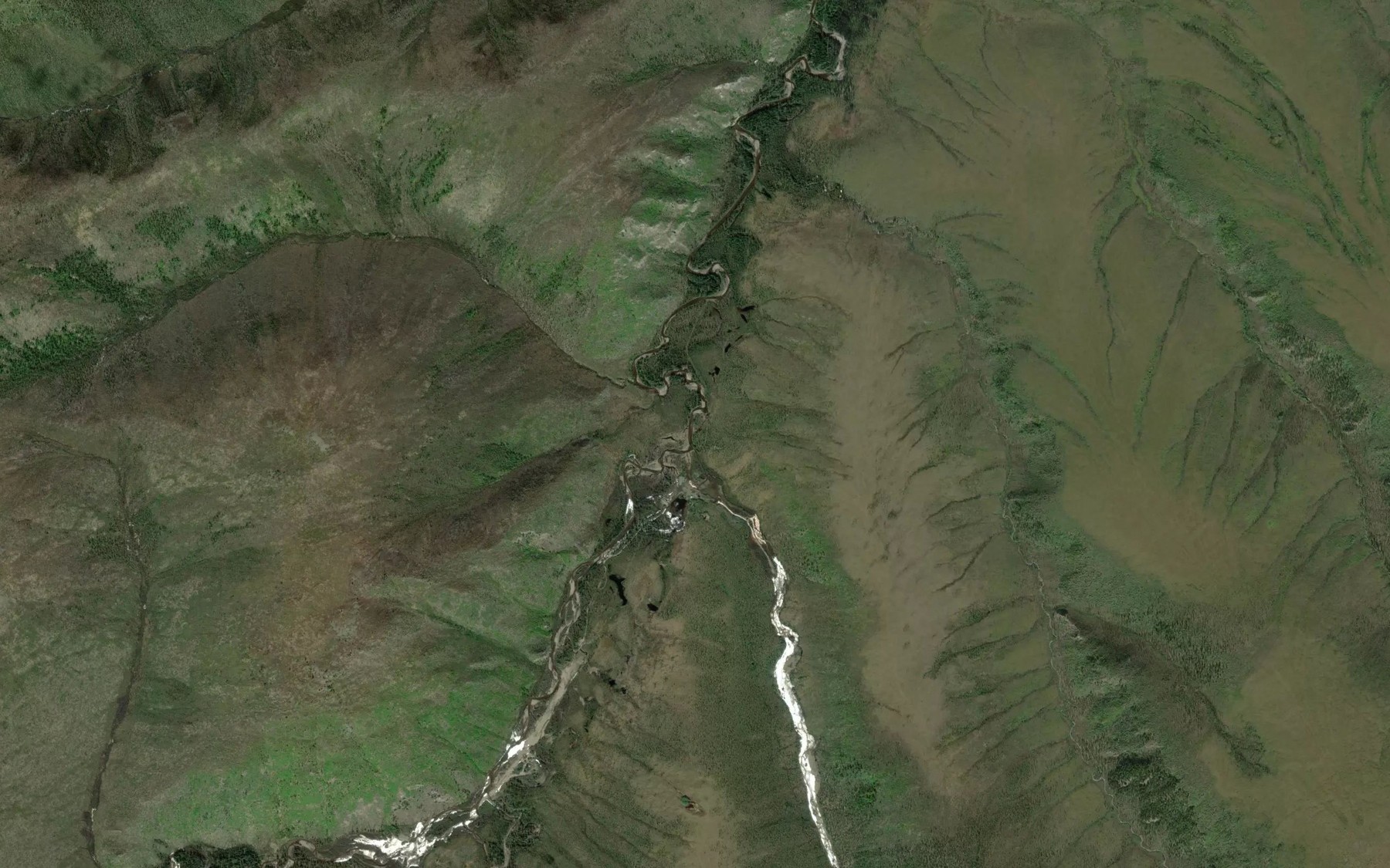 Satellite map of the Lawson Creek