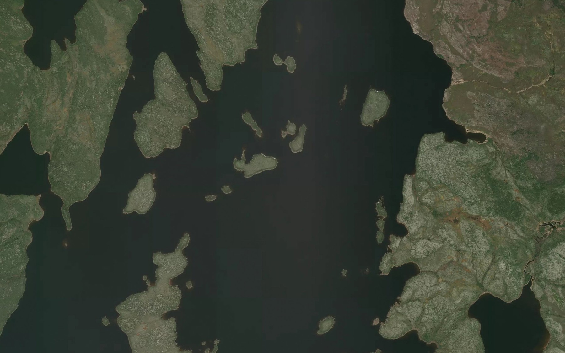 Satellite map of the Melvin Lake