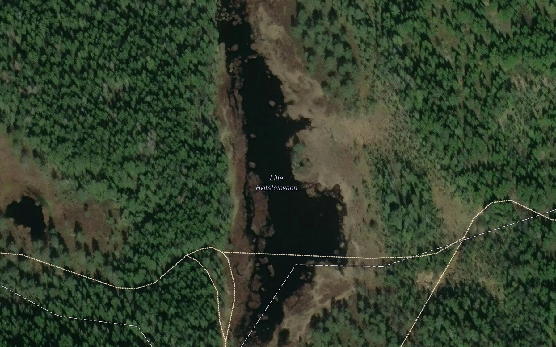 Satellite map of the Hvitsteinvatna,l