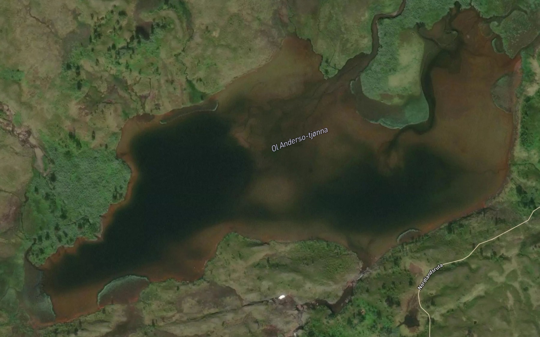 Satellite map of the Ole-Anderstjorna