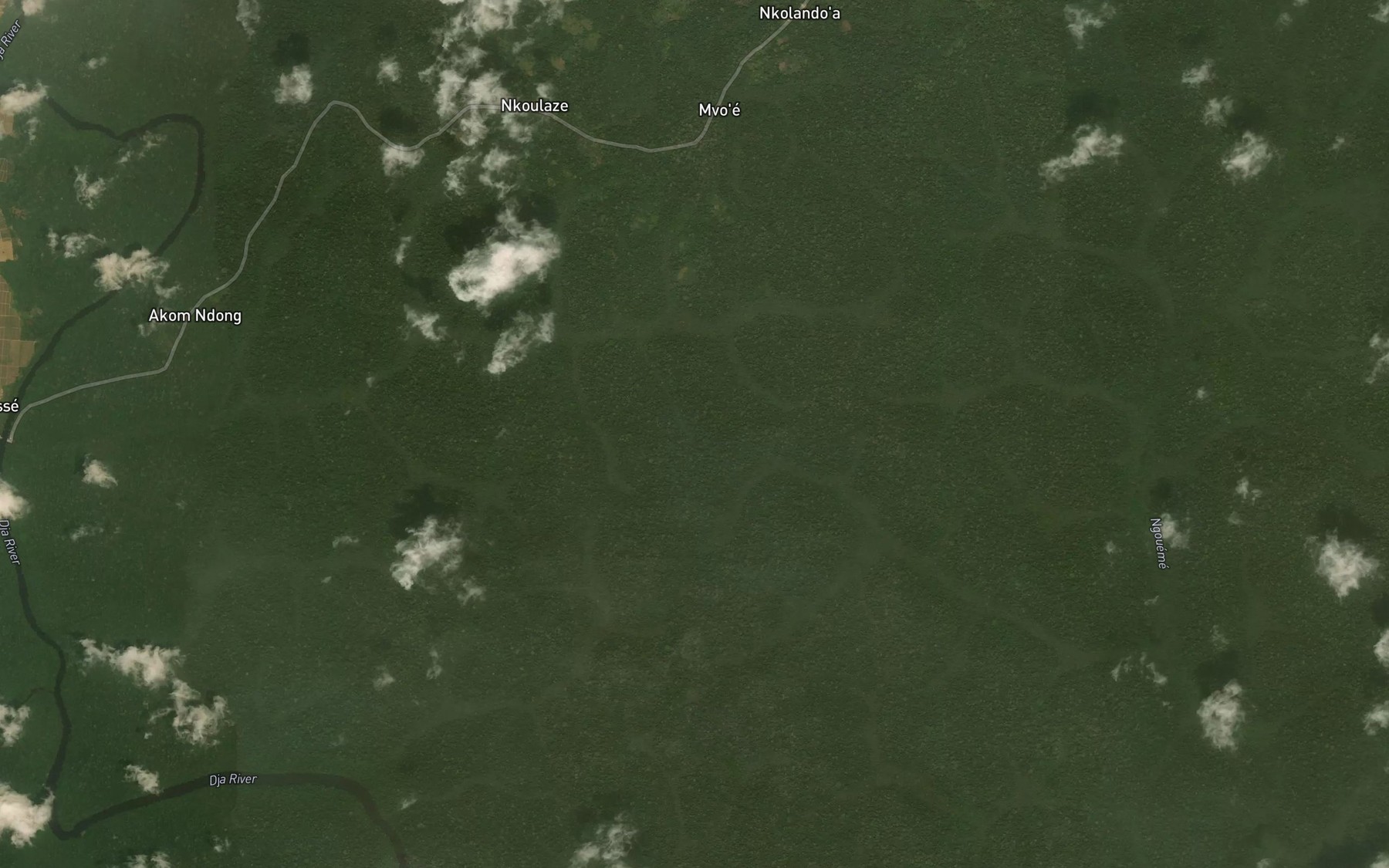 Satellite map of the Mbu