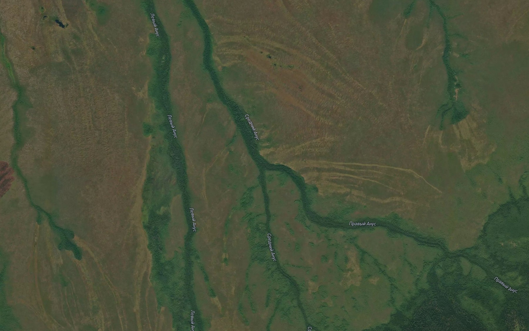 Satellite map of the Sredniy Anus