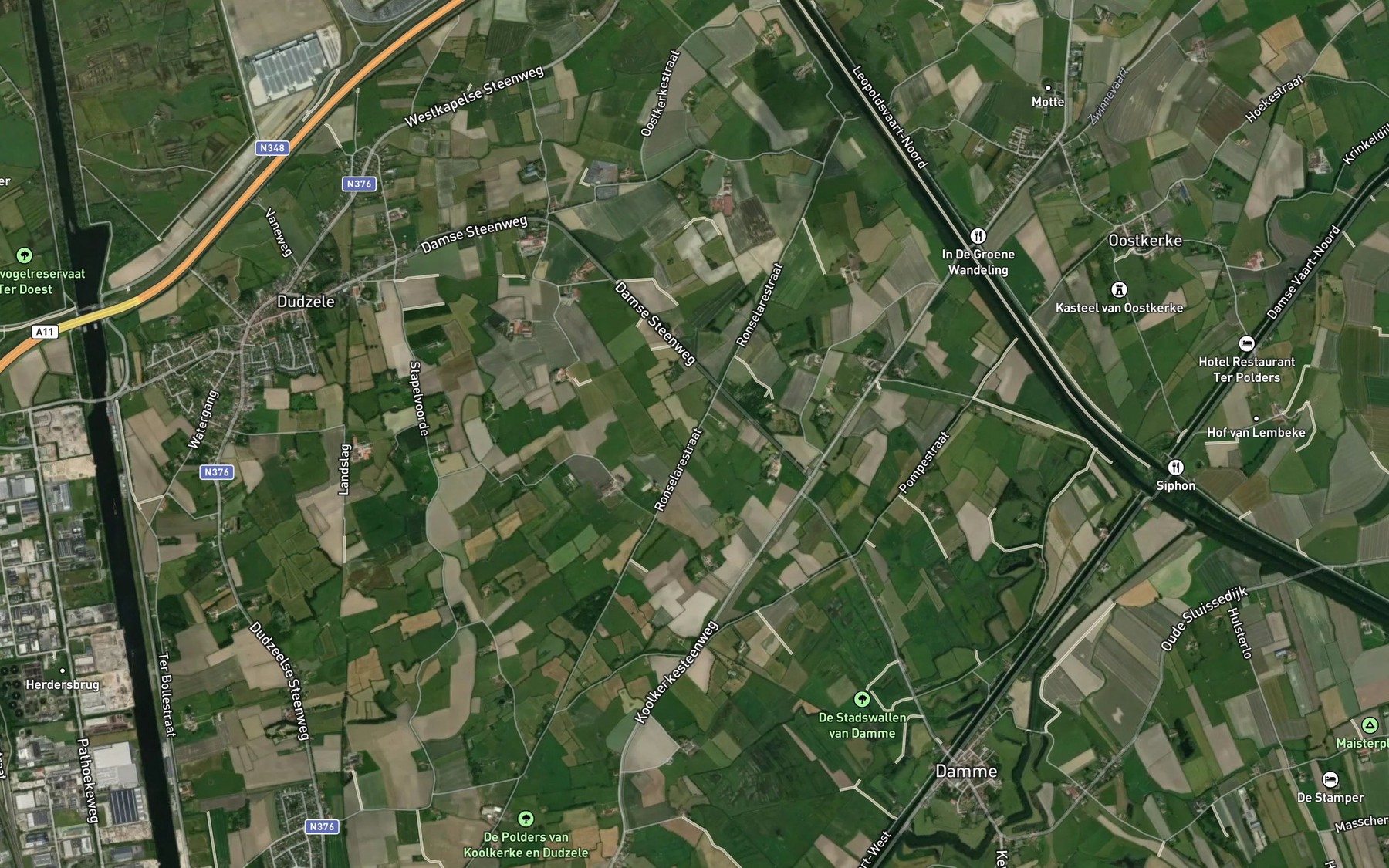 Satellite map of the Rontsaartbeek