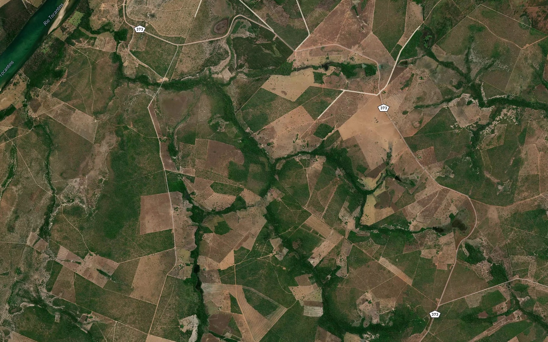 Satellite map of the Corrego Mato Grande