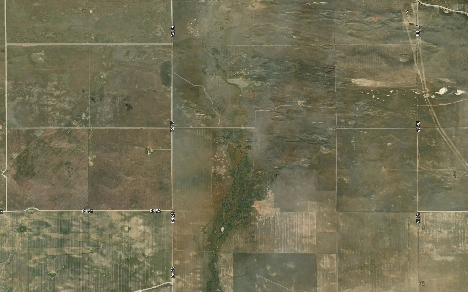 Satellite map of the Box Elder Creek
