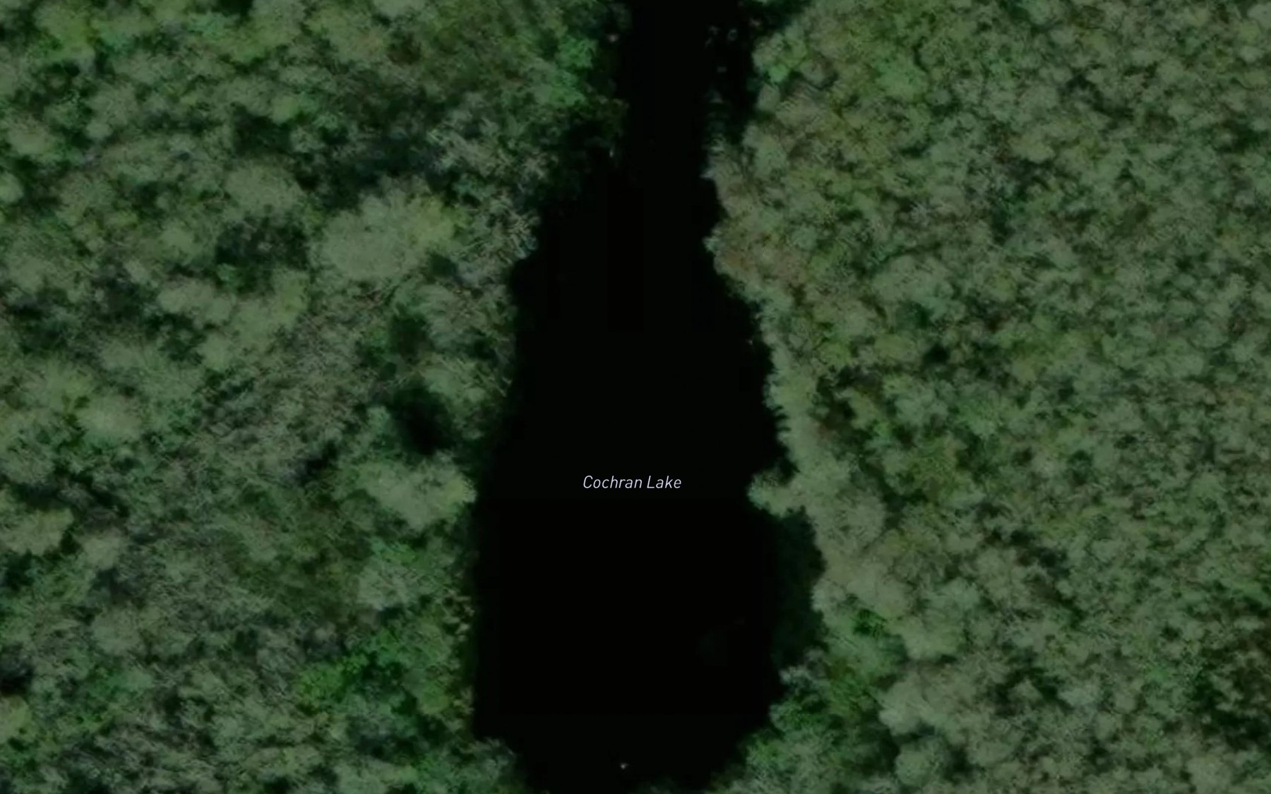 Satellite map of the Cochran Lake