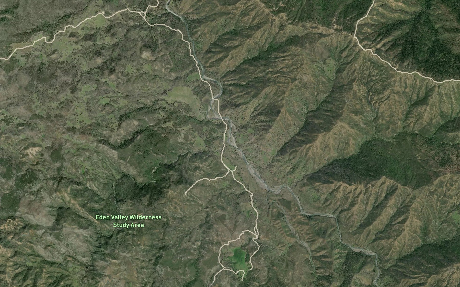 Satellite map of the Deep Hole Creek