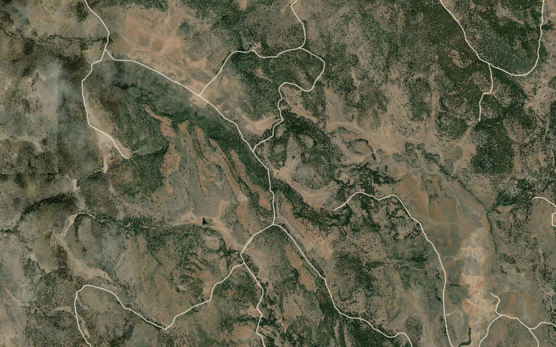 Satellite map of the Juniper Spring Reservoir