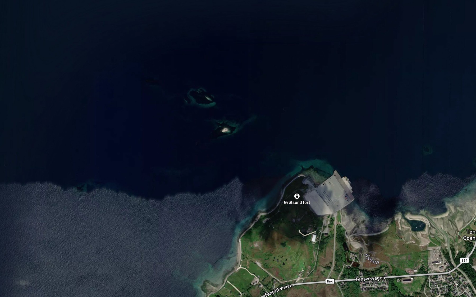 Satellite map of the Lauvvollsgrunnen