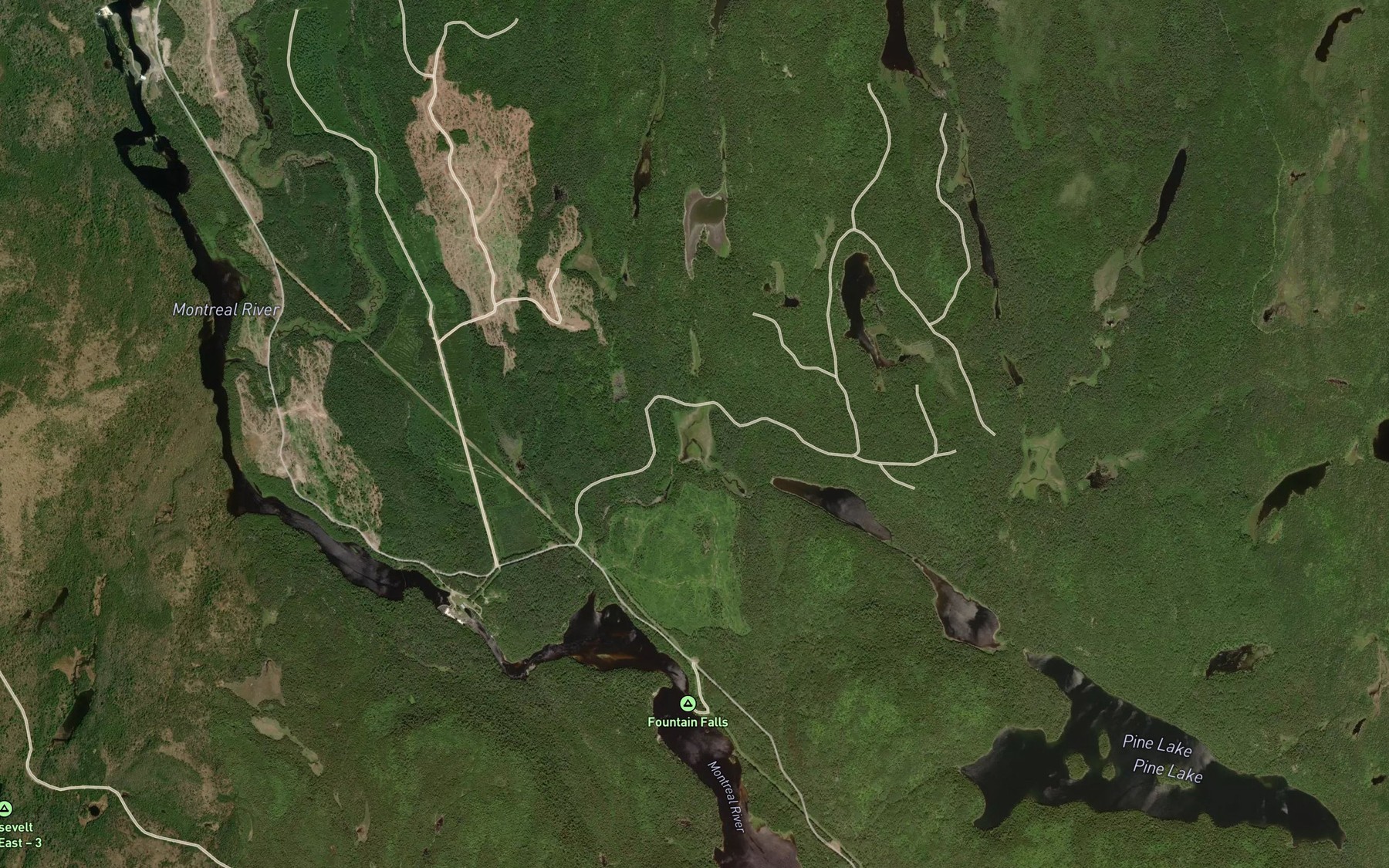 Satellite map of the Botha Lake