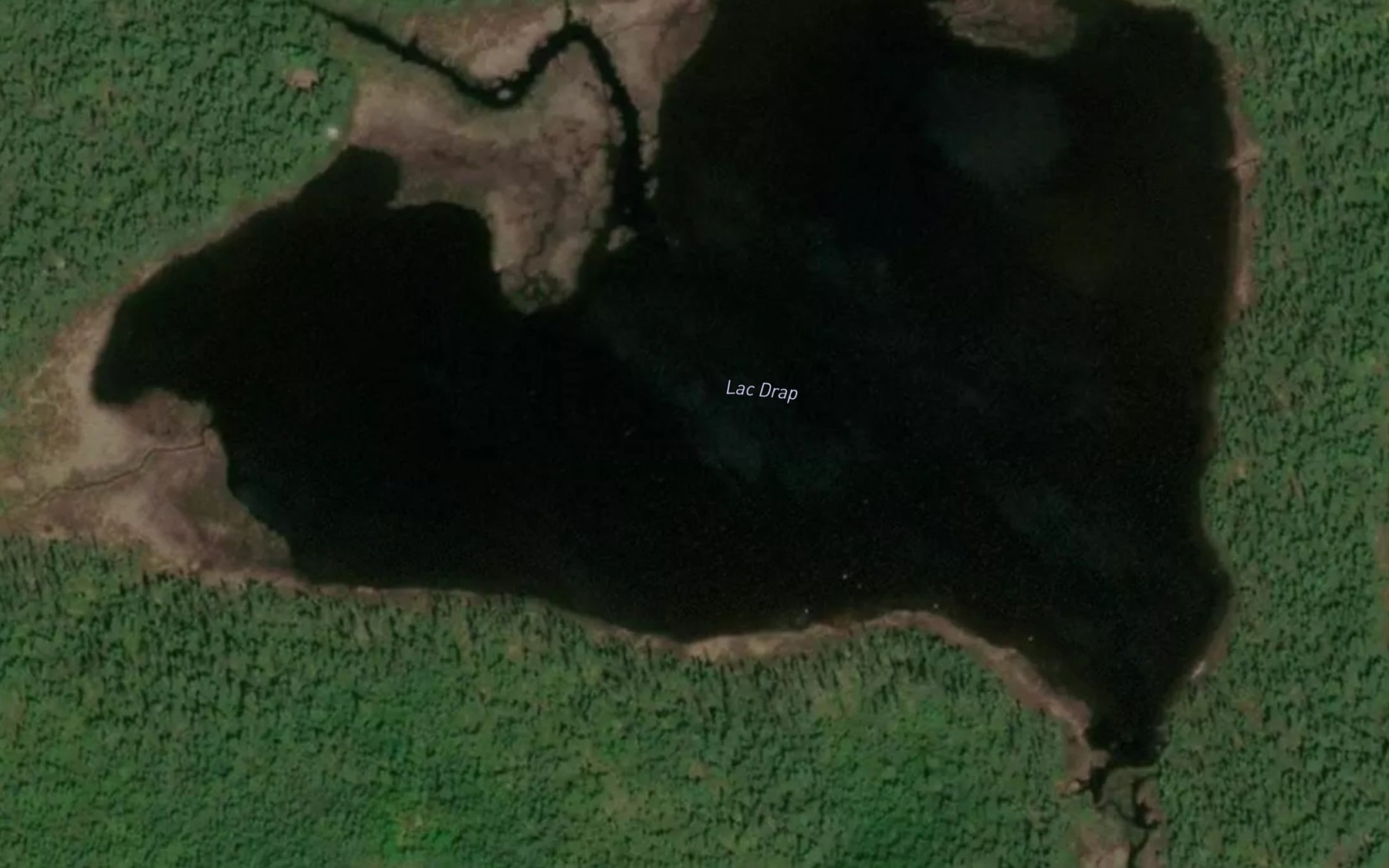 Satellite map of the Lac Drap