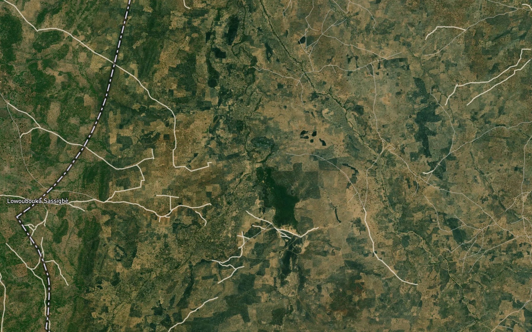 Satellite map of the River Puan